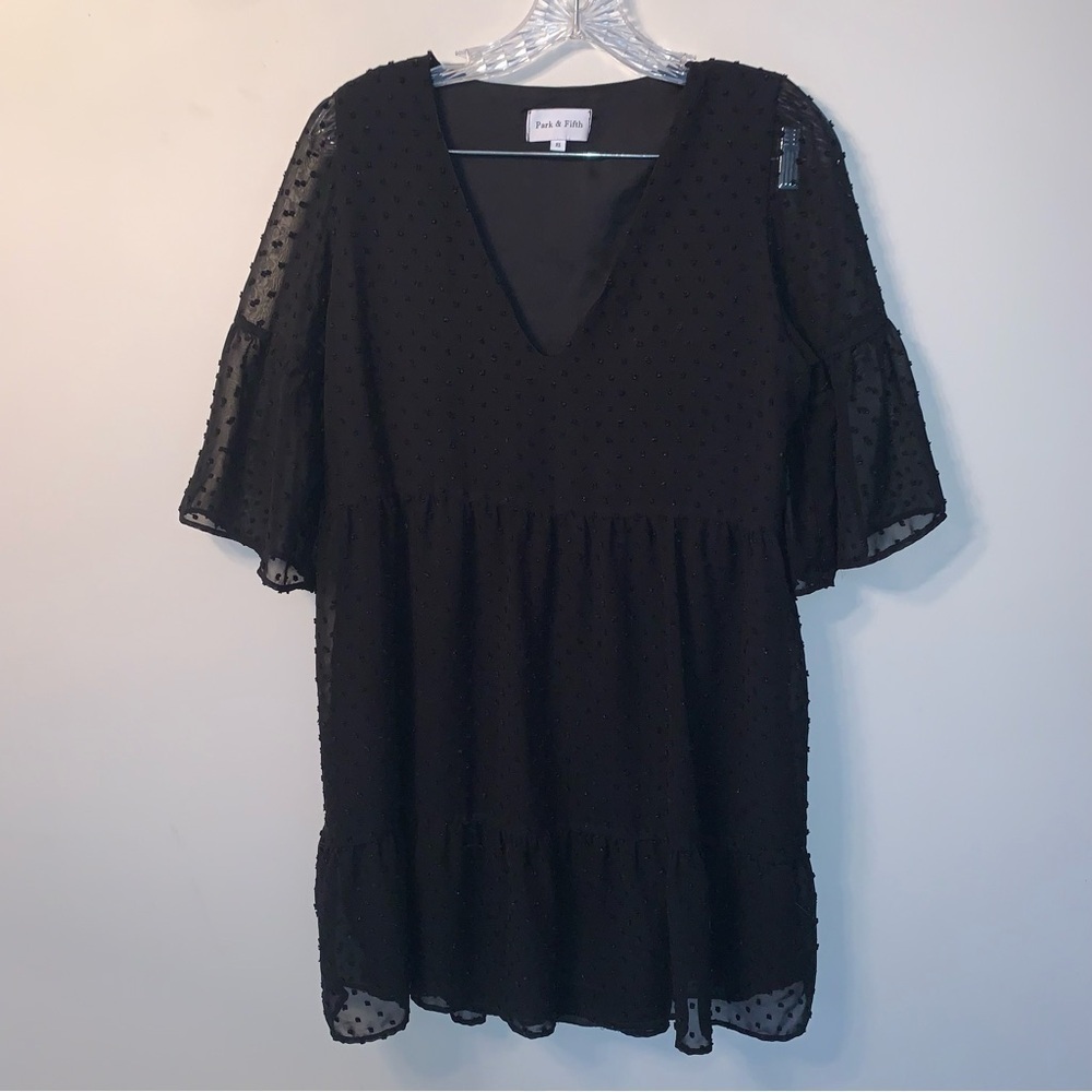 Park & Fifth Black Rennie Mini Dress XS